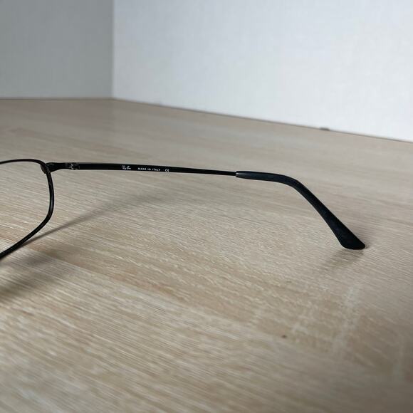 Ray-Ban Sleek RB3162 006 Black Rectangle Eyeglasses PARTS ONLY 52-19 READ - Picture 6 of 10